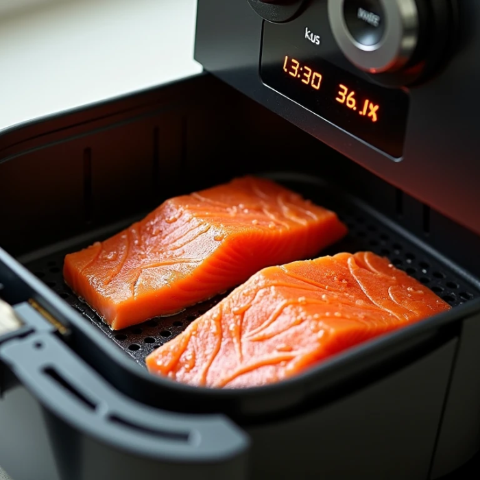 frozen salmon in air fryer